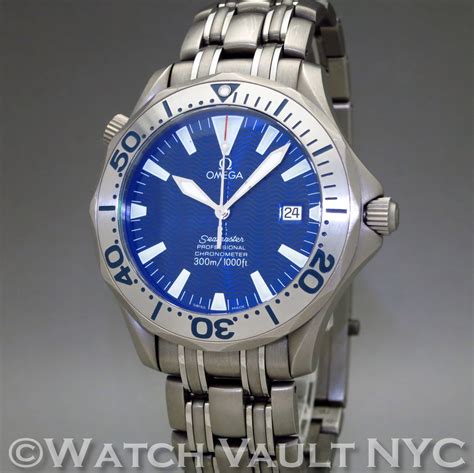 omega seamaster professional 300m chronometer automatic bond blue dial|Omega Seamaster automatic 300m 1000ft.